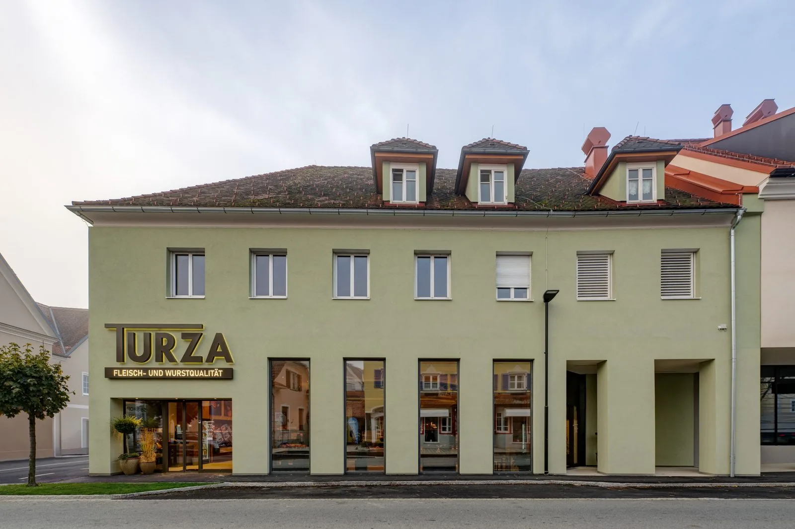 Geschäftslokal der Fleischerei Turza in Ilz